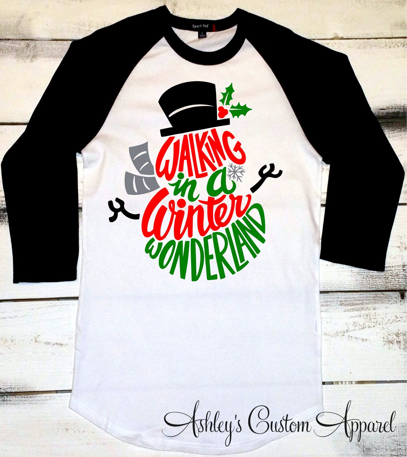 Weihnachts-Shirts Für Frauen, Zu Fuß in Einem Winterwunderland, Lustige Weihnachts-Shirts, Weihnachtsparty-Shirts, Weihnachtslied-Shirt von AshleysCustomApparel