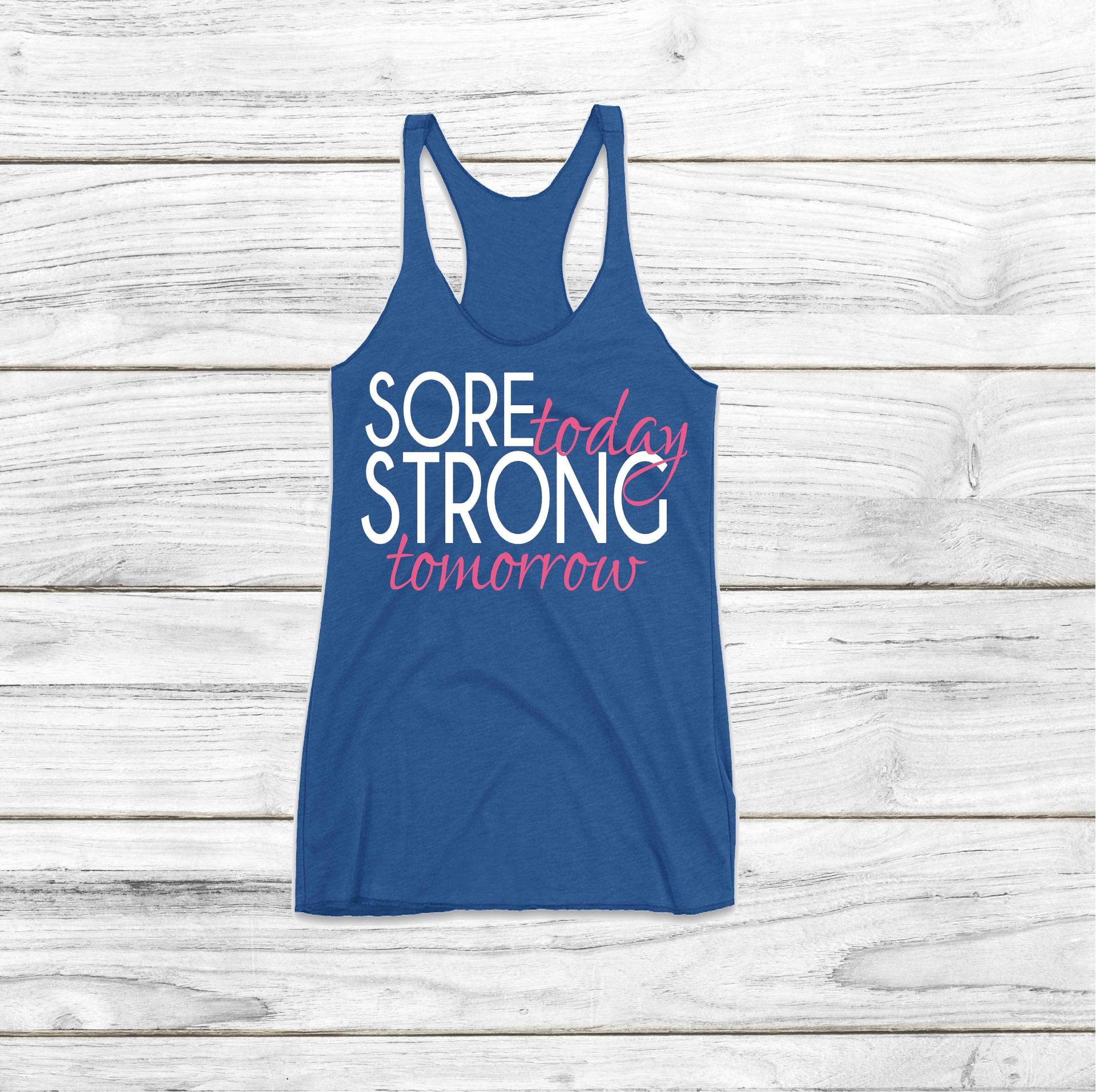 Wunde Heute Stark Morgen Womens Workout Tank Tops Motivation Fitness Inspirierende Gym Shirts Starke Frauen Mädchen Die Heben von AshleysCustomApparel