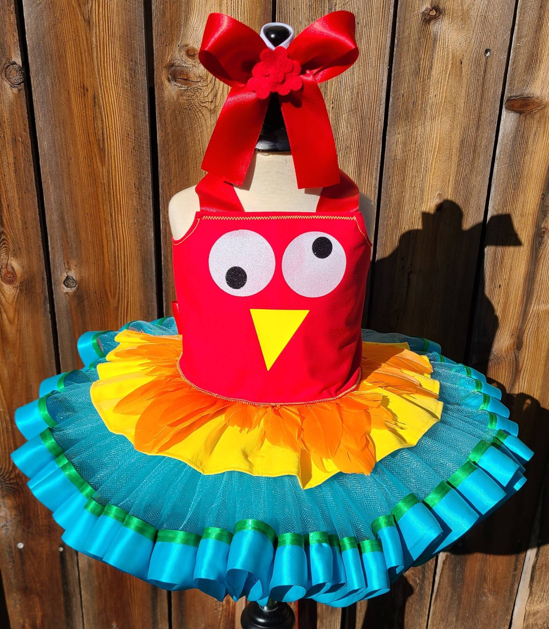 Hei Inspiriert Tutu Kleid Huhn Kostüm Mädchen von AshleysGemsShop