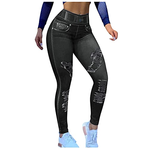 Ashleyzj Sport Leggings Damen Lang, Blickdichte Leggings Sport Leggings Lange Sportleggins Yogahosen Fitnesshose von Ashleyzj