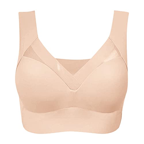 Damen Bustier Nahtlos Wmbra Haltungskorrektur Bh Ohne Bügel Weicher Damen Push Up BH Ultimate Lifter Stretch Trägerloser Bh Gepolstert Atmungsaktiver und Leichter Klassische Bustier Papierdünner BH von Ashleyzj