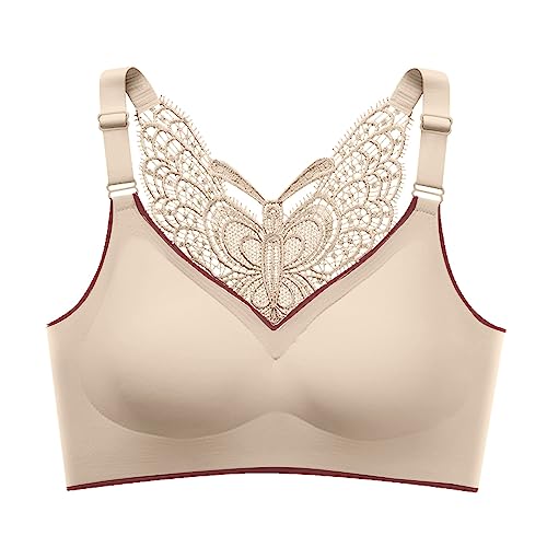 Damen Bustier Nahtlos Wmbra Haltungskorrektur Bh Ohne Bügel Weicher Damen Push Up BH Ultimate Lifter Stretch Trägerloser Bh Gepolstert Atmungsaktiver und Leichter Klassische Bustier Papierdünner BH von Ashleyzj