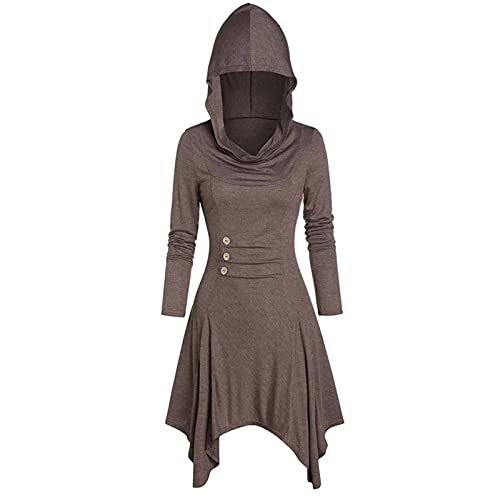 Damen Pulloverkleid Mit Kapuze Herbstkleid Sexy Pullover Kleid Kapuzenpullover Hoodie Farbeblock Slim Casual Langarm Minikleid Enges Strickkleid Herbst Winter Frauen Bodycon Gothic Winterkleid von Ashleyzj