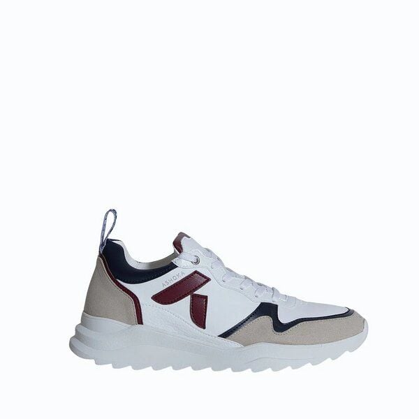 Ashoka Paris Lewis Running-Sneaker Bordeauxrot & Marineblau, Biobasiert & Recycelt von Ashoka Paris