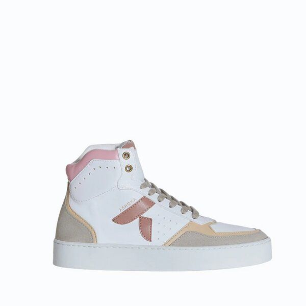 Ashoka Paris Mateo High-Top Sneaker Rosa Trio, Biobasiert & Recycelt von Ashoka Paris