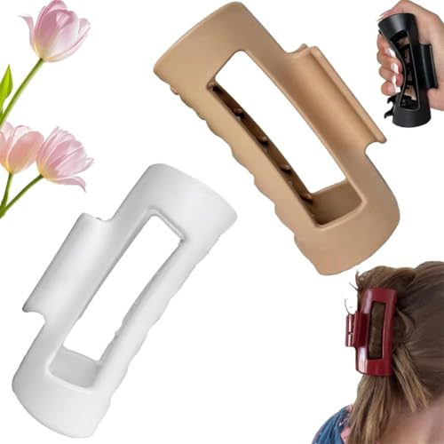 Cloud Clip,4.2in Medium Soft Hair Claw Clips,Flexible and Unsnappable Claw Clip,Soft Grip Hair Claw Clip,Strong Hold Non-slip for Thick or Fine Hair,Ponytail Hairpins,Soft Hair Clips for Women (Set C) von Ashopfun