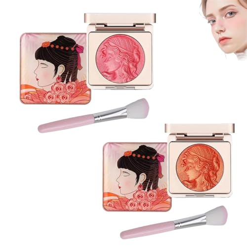 Embossed Smooth Powder Blush Palette For Cheeks,Embossed Girl Blush for Cheeks,Matte Face Powder Blush Palette,Face Matte Blush Palette,Multi-purpose Smooth Lasting Blush Palette (Mixed) von Ashopfun