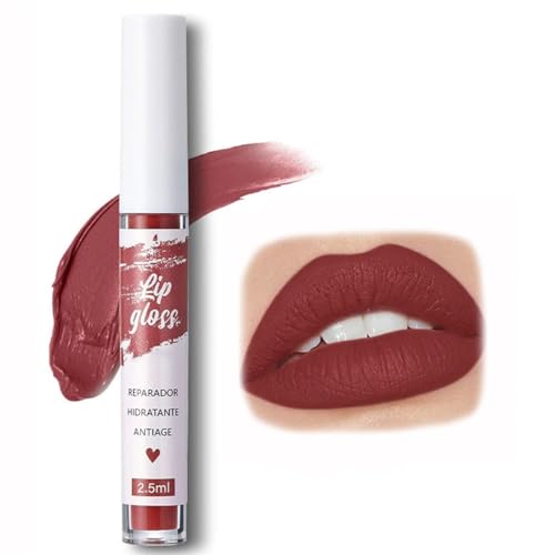 FAFAMOON Single Stick Non-Stick Cup Matte Mist Velvety Lip Gloss,FAFAMOON Non-stick Cup Lip Glaze,Fafamoon Long Lasting Lip Gloss,Matte Lip Gloss Long Lasting Waterproof Non-Fading Lipstick (1#) von Ashopfun