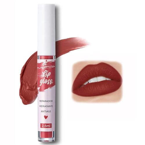 FAFAMOON Single Stick Non-Stick Cup Matte Mist Velvety Lip Gloss,FAFAMOON Non-stick Cup Lip Glaze,Fafamoon Long Lasting Lip Gloss,Matte Lip Gloss Long Lasting Waterproof Non-Fading Lipstick (12#) von Ashopfun