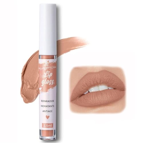 FAFAMOON Single Stick Non-Stick Cup Matte Mist Velvety Lip Gloss,FAFAMOON Non-stick Cup Lip Glaze,Fafamoon Long Lasting Lip Gloss,Matte Lip Gloss Long Lasting Waterproof Non-Fading Lipstick (4#) von Ashopfun