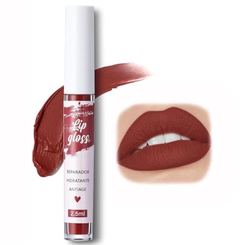 FAFAMOON Single Stick Non-Stick Cup Matte Mist Velvety Lip Gloss,FAFAMOON Non-stick Cup Lip Glaze,Fafamoon Long Lasting Lip Gloss,Matte Lip Gloss Long Lasting Waterproof Non-Fading Lipstick (6#) von Ashopfun