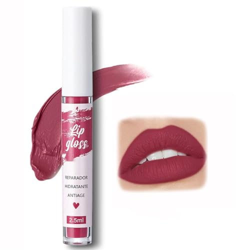 FAFAMOON Single Stick Non-Stick Cup Matte Mist Velvety Lip Gloss,FAFAMOON Non-stick Cup Lip Glaze,Fafamoon Long Lasting Lip Gloss,Matte Lip Gloss Long Lasting Waterproof Non-Fading Lipstick (9#) von Ashopfun
