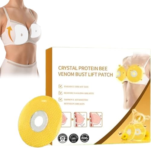 Moondor Crystal Protein Bee Venom Bust Lift Patch,Chest Patch, Dyceco Breast Enhancement Patch,Breast Enhancement Upright Lifter Enlarger Patch,Breast Enhancement Mask for Improve Sagging (1 Box) von Ashopfun