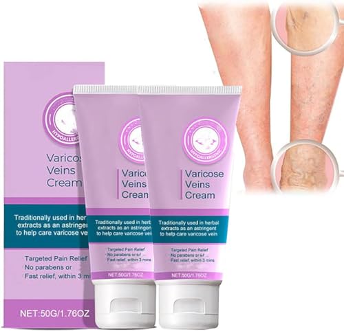 Vuara Varicose Veins Cream,Natural Varicose Veins Treatment Cream for Legs,Varicose Veins Relief Cream, Spider Vein & Varicose Vein Cream,Natural Varicose Vein Cream for Women Men (2 Pcs) von Ashopfun