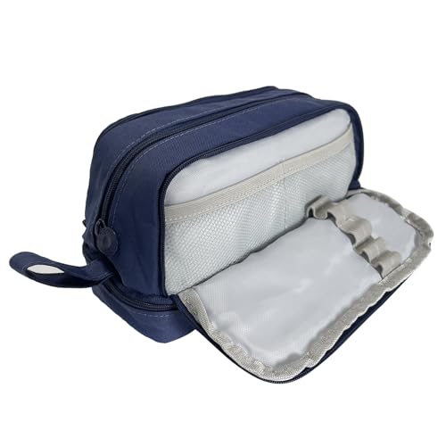 Ashuxxn Federmäppchen Große Kapazität Federmäppchen Federmäppchen mit Grossem 4 Fächer Pencil Cases Schreibwaren Schreibtisch Organizer Etui Stifte Pencil Case (Marineblau) von Ashuxxn
