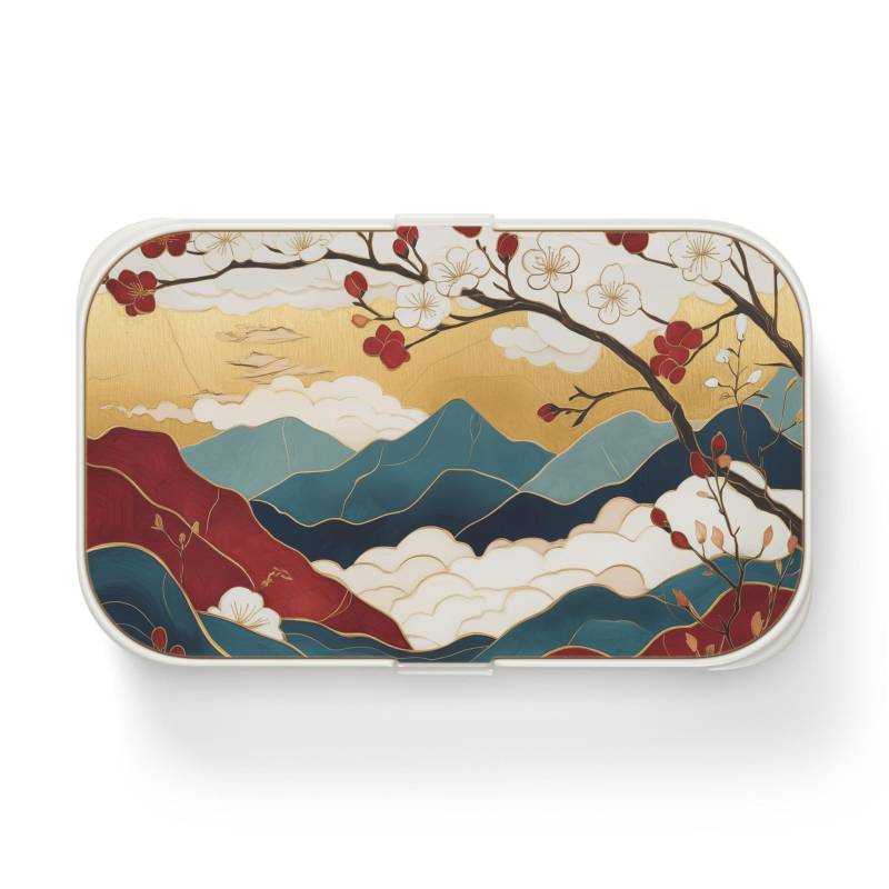 Japanese Bento Lunch Box, Bentoi Box Aesthetic Design, Food Container, Meal Prep Eco-Friendly Asian Lunchbox von AsiaSpirits