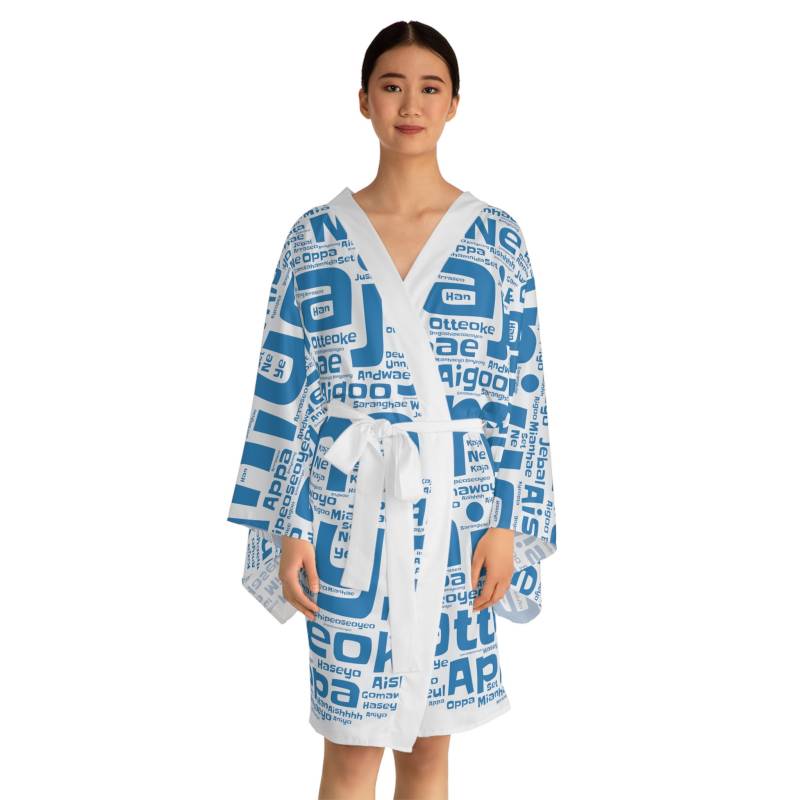 Kimono For K-Drama Lover, Favorite Phrases As Word Cloud On A Kimono, Great Gift Your Friend & Kdrama Lover, Lovely Runner Fan von AsiaSpirits