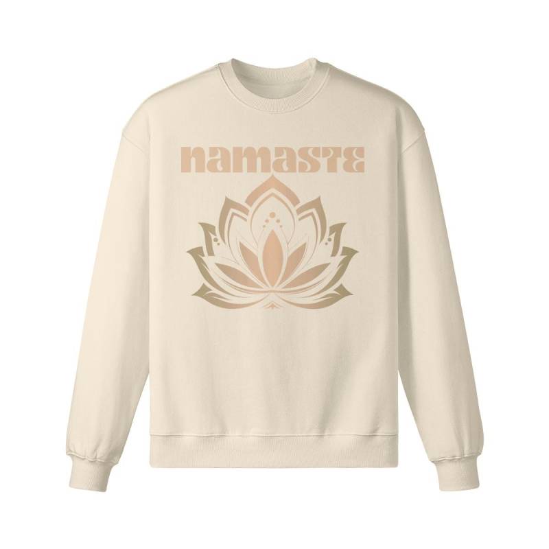 Premium Heavy Sweatshirt Für Frauen Die Yoga Und Bequeme Sweatshirts Lieben, Namaste Print Auf Asia Shirts von AsiaSpirits