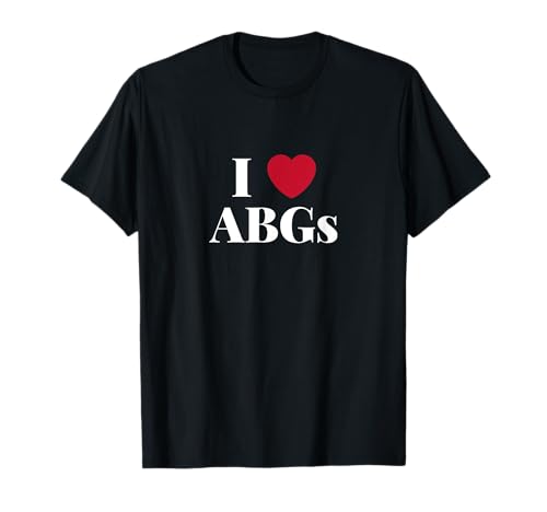 T-Shirt mit Aufschrift "I Love Heart", ABG, Geschenk zum Valentinstag, für Herren T-Shirt T-Shirt mit Aufschrift "I Love Heart", ABG, Geschenk zum Valentinstag, für Herren T-Shirt von Asian Baby Girl Boba Bubble Tea Tee Company