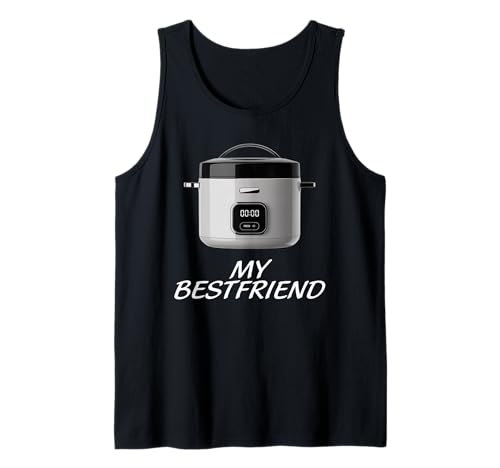Lustiger Reiskocher My Bestfriend Humor Spruch Frauen Männer Witz Tank Top von Asian Food Lover Kitchen Appliance Joke Mother Mom