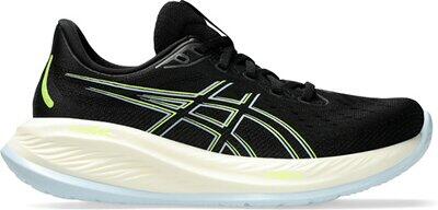 ASICS Damen Laufschuhe GEL-CUMULUS 26 BLACK/SAFETY YELLOW - Gr. - 41.5 von Asics