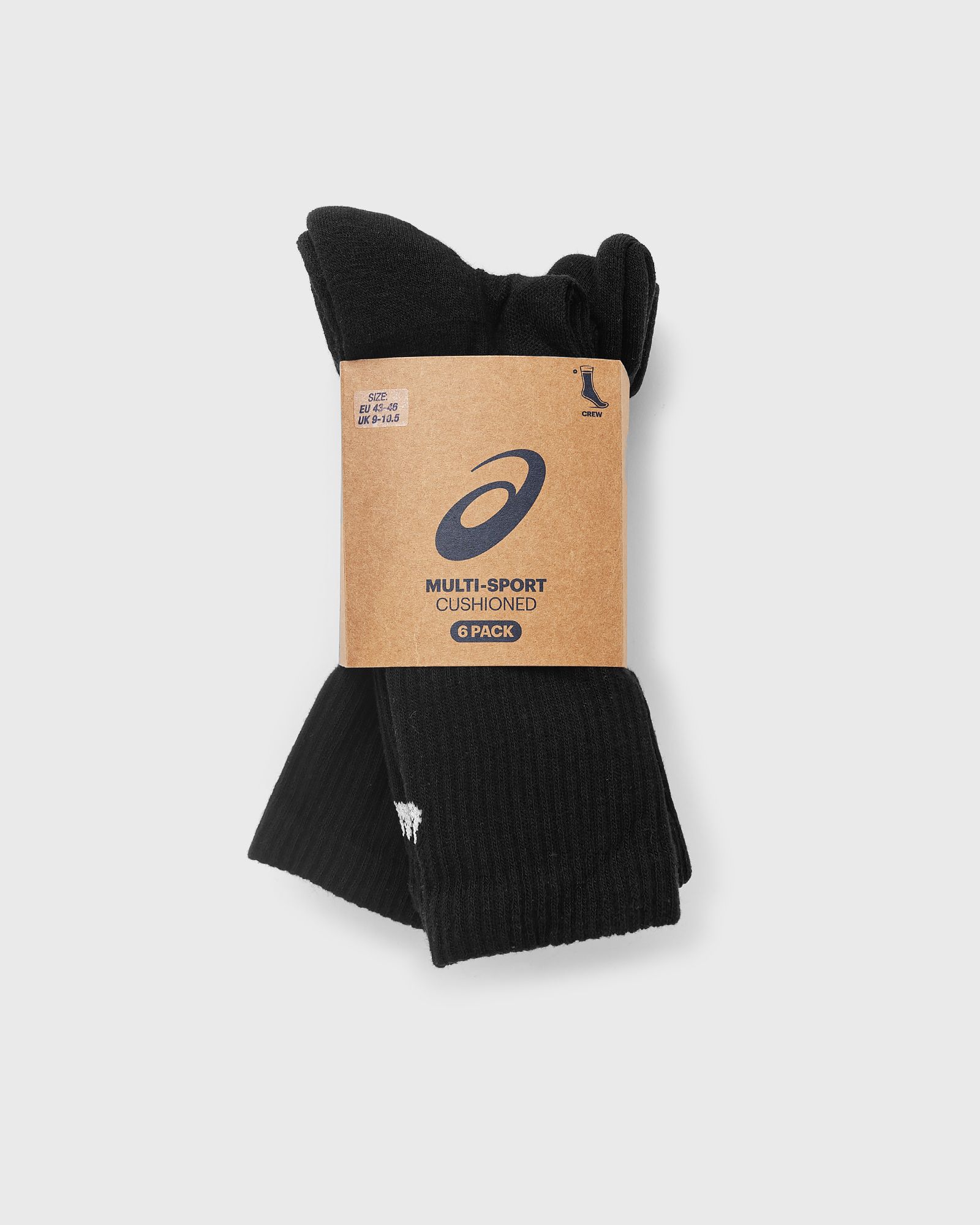 Asics 6PPK CREW SOCK men Socks black in Größe:XL von Asics