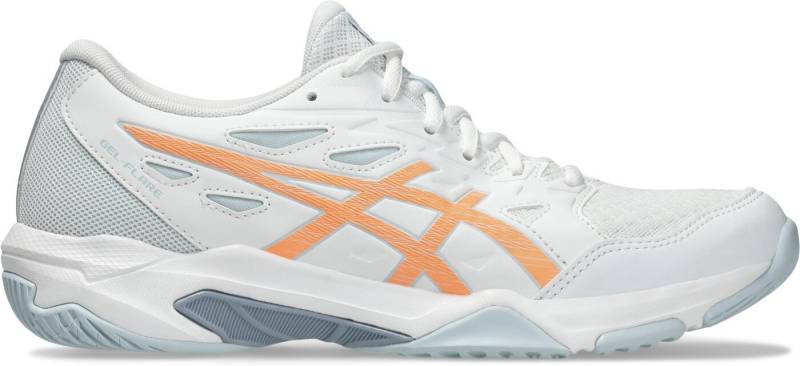 Asics GEL-FLARE WHITE/BRIGHT SUNSTONE Hallenschuh von Asics
