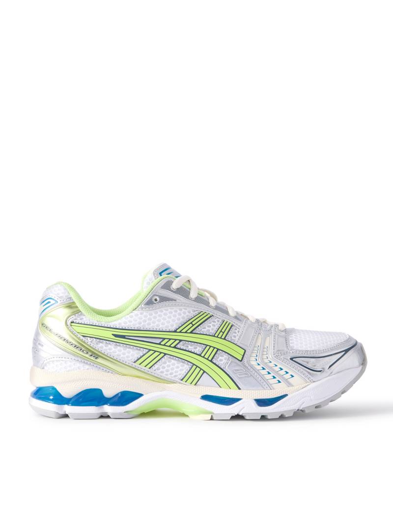 Asics - GEL-KAYANO® 14 Rubber-Trimmed Mesh Sneakers - Men - White - UK 10.5 von Asics