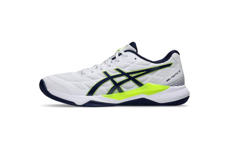Asics GEL-TACTIC 12 - Herren Hallenschuh - White/Blue Expanse Hallenschuh von Asics