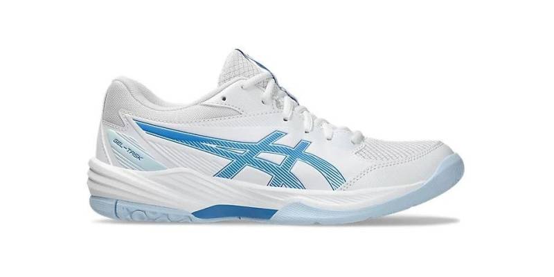 Asics GEL-TASK 4 WHITE/BLUE COAST Volleyballschuhe UNI Indoorschuh von Asics