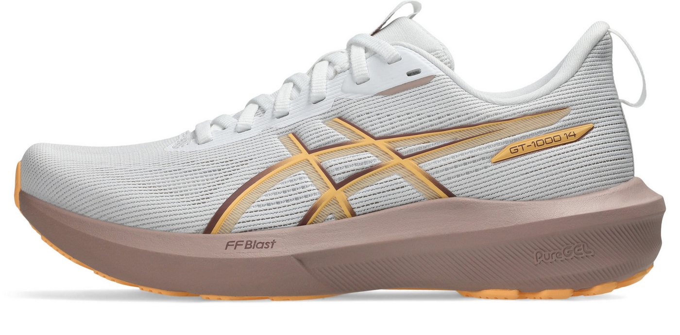 Asics GT-1000 14 WHITE/RUBBLE RED Laufschuh von Asics