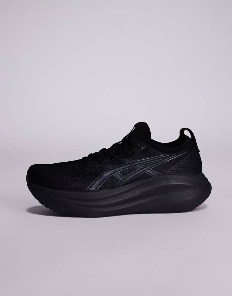 Asics - Gel-Nimbus 27 - Laufschuhe in Schwarz und Graphitgrau von Asics