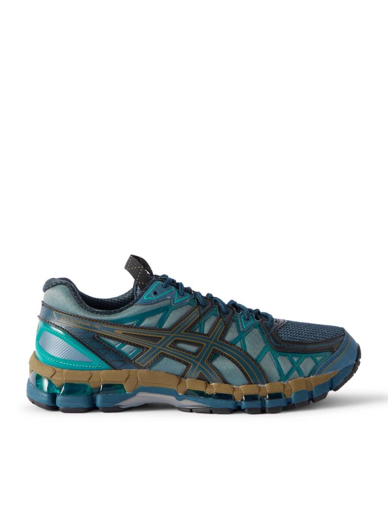 Asics - Kiko Curation GEL-KAYANO® 20 Rubber-Trimmed Mesh Sneakers - Men - Blue - UK 10.5 von Asics