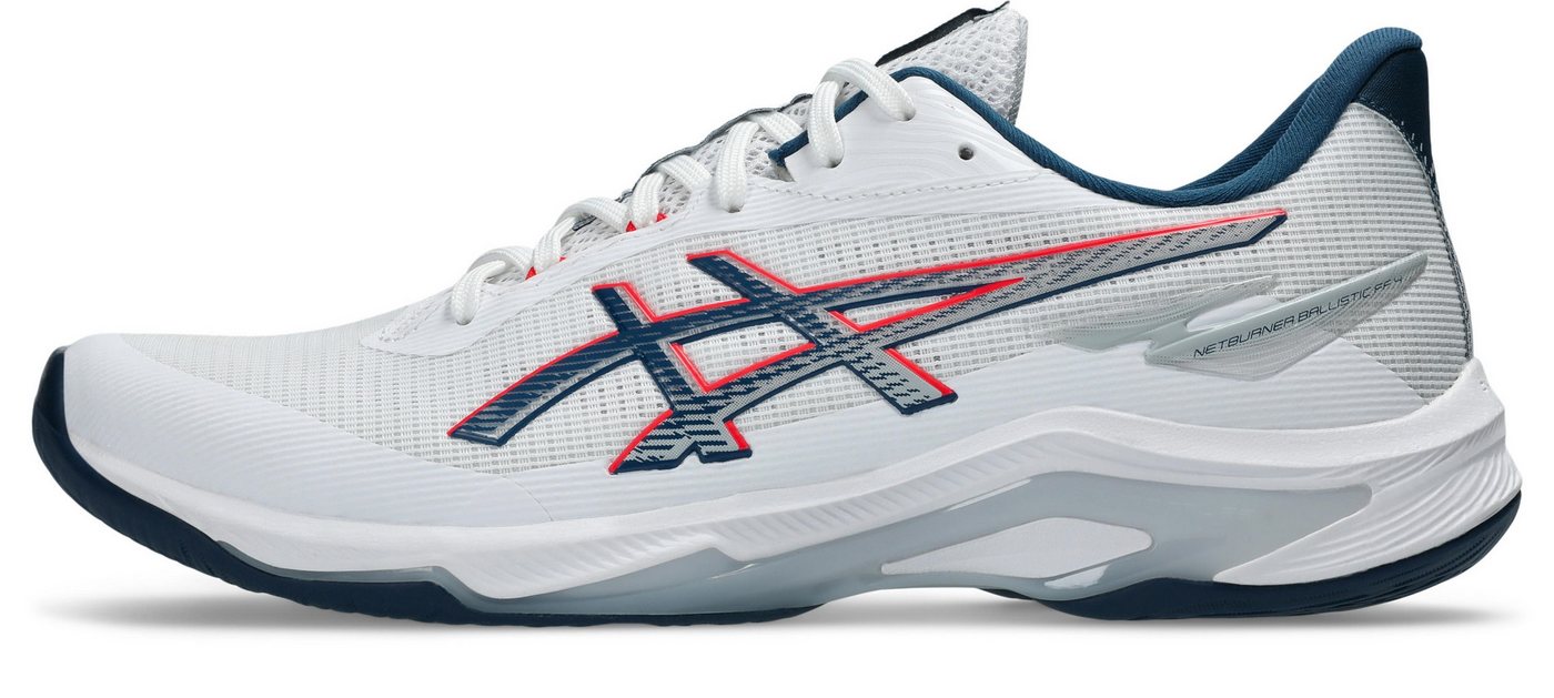 Asics NETBURNER BALLISTIC FF 4 WHITE/CLASSIC RED Handballschuh von Asics