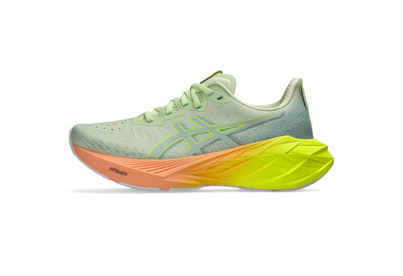 Asics NOVABLAST 4 PARIS COOL MATCHA/SAFETY YELLOW Laufschuh von Asics