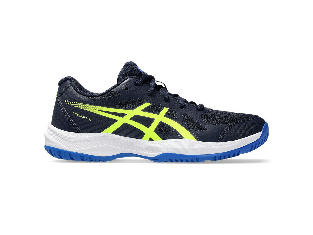 Asics UPCOURT 6 GS MIDNIGHT/SAFETY YELLOW Hallenschuh von Asics