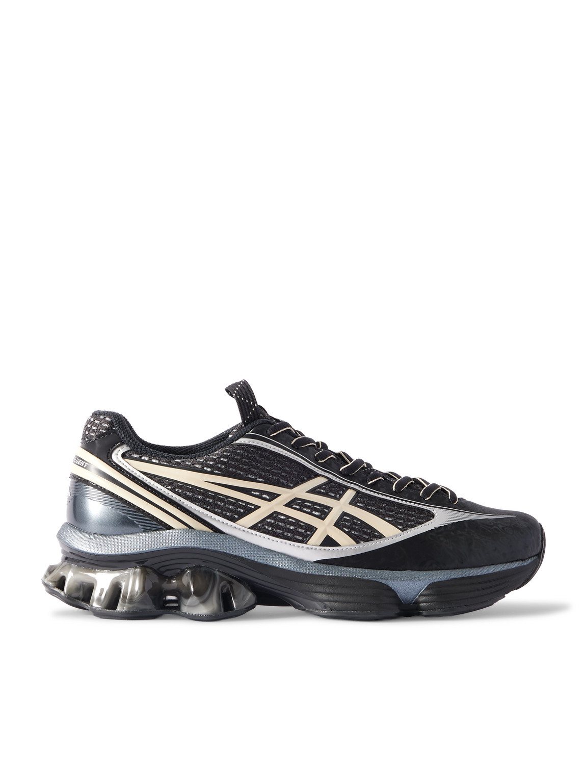 Asics - US6-S Gel-Kinetic Fluent Rubber-Trimmed Mesh Sneakers - Men - Black - UK 11 von Asics