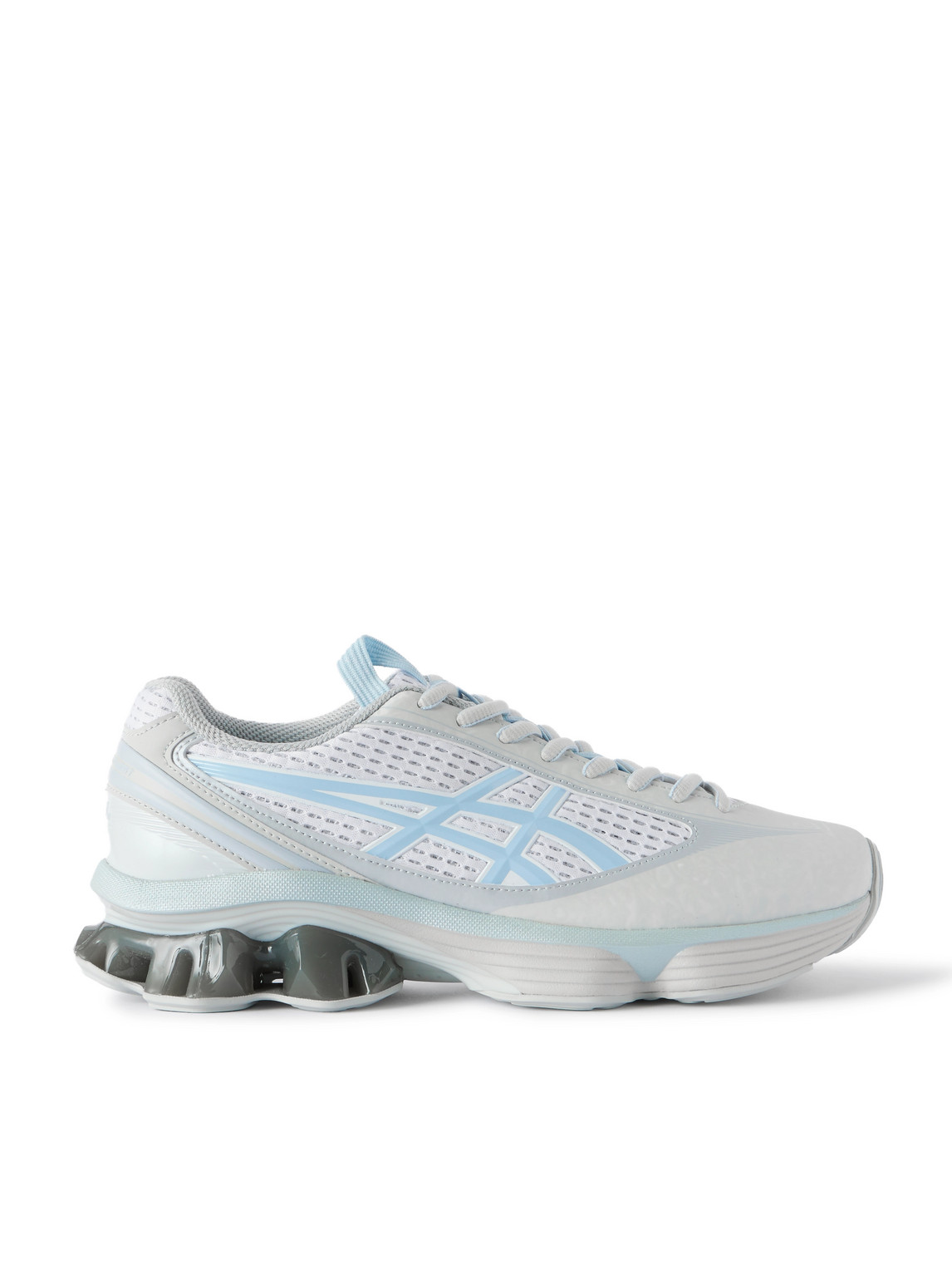 Asics - US6-S Gel-Kinetic Fluent Rubber-Trimmed Mesh Sneakers - Men - Gray - UK 8 von Asics