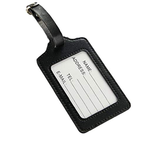 Personalisierte Pack 1 Kofferanhänger Individuelle Luggage Tag Für Männer Und Frauen Printed Leder-gepäckanhänger Reisenden Geschenk Schwarz Personalisierte Pack 1 Kofferanhänger Individuelle Luggage Tag Für Männer Und Frauen Printed Leder-gepäckanhänger Reisenden Geschenk Schwarz von Asien