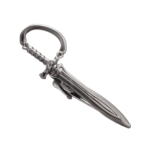 Asienice Silber Krawattennadeln aus Kristall für Herren Krawattenklammern Tie Clip Schlichte Eleganz mit Blau Akzent von Asienice