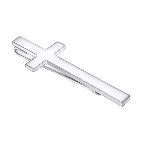 Asienice Krawattennadeln Für Herren Krawattennadel Silber Krawatte Kreuz Anstecknadel von Asienice