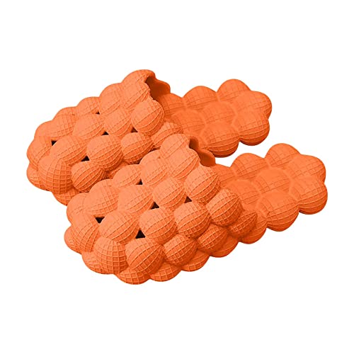 Asifn Bubble Slippers Männer und Frauen Hausschuhe Weich und Bequem Massage Sohle Lustig Anti-rutsch-lychee Hausschuhe Badezimmer Hausschuh（39/40 EU,Orange von Asifn
