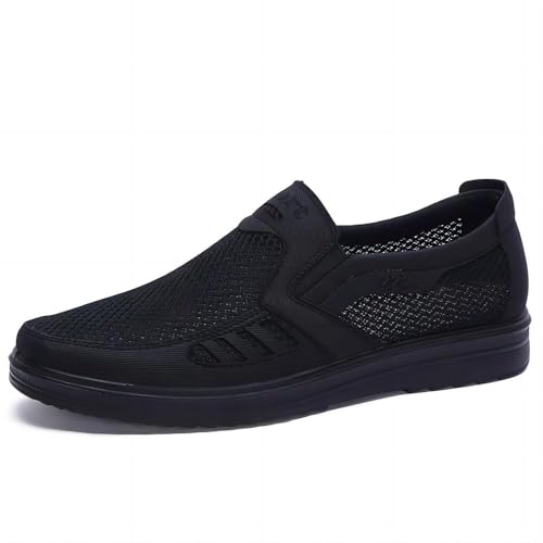 Asifn Herren Casual Loafers Leichte Mesh Sommer Komfort Atmungsaktiv rutschfest Wandern Outdoor Driving Soft Flats Schuhe Schwarz 44 EU Asifn Herren Casual Loafers Leichte Mesh Sommer Komfort Atmungsaktiv rutschfest Wandern Outdoor Driving Soft Flats Schuhe Schwarz 44 EU von Asifn