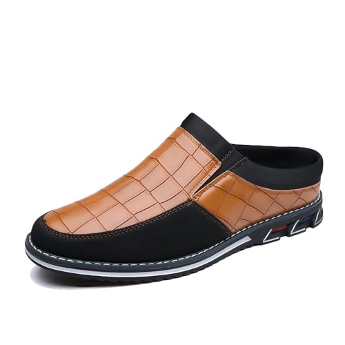 Asifn Herren Casual Loafers Mode Einfaches Leder Walking Oxford Atmungsaktiv Komfortabel Slip-On Hausschuhe Orange 48 EU Asifn Herren Casual Loafers Mode Einfaches Leder Walking Oxford Atmungsaktiv Komfortabel Slip-On Hausschuhe Orange 48 EU von Asifn
