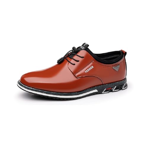 Asifn Herren Casual Oxfords Leder Business Office Loafers Bequeme Mode Schnürung Formelle Flache Schuhe Braun 38 EU Asifn Herren Casual Oxfords Leder Business Office Loafers Bequeme Mode Schnürung Formelle Flache Schuhe Braun 38 EU von Asifn