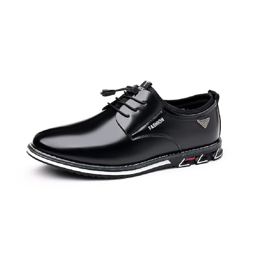 Asifn Herren Casual Oxfords Leder Business Office Loafers Bequeme Mode Schnürung Formelle Flache Schuhe Schwarz 38 EU Asifn Herren Casual Oxfords Leder Business Office Loafers Bequeme Mode Schnürung Formelle Flache Schuhe Schwarz 38 EU von Asifn