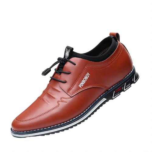 Asifn Herren Freizeit-Loafer Aus Leder Bequem Atmungsaktiv Oxfords Leicht Mokassin Business-Schuhe Orange 41 EU Asifn Herren Freizeit-Loafer Aus Leder Bequem Atmungsaktiv Oxfords Leicht Mokassin Business-Schuhe Orange 41 EU von Asifn