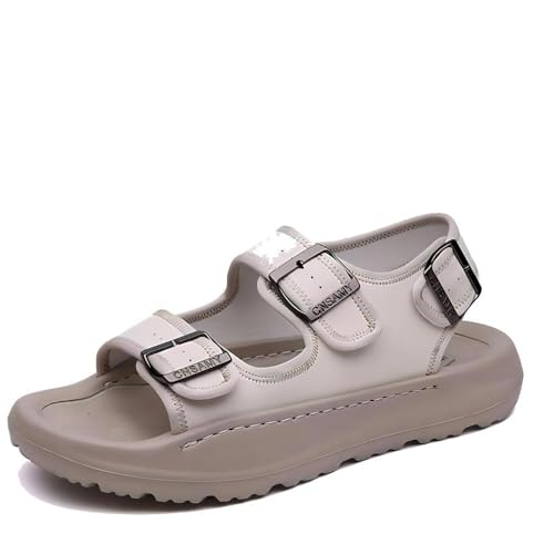 Asifn Herren Freizeit-Sommer-Sandalen Einstellbare Bequeme Outdoor-Wanderung Strand Rutschfeste Schnalle Leichte Beige 43 EU Asifn Herren Freizeit-Sommer-Sandalen Einstellbare Bequeme Outdoor-Wanderung Strand Rutschfeste Schnalle Leichte Beige 43 EU von Asifn