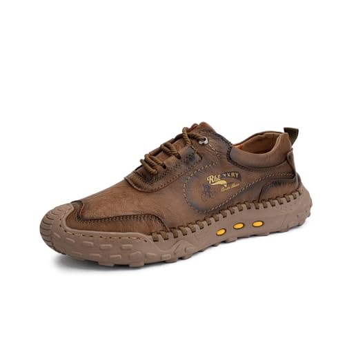 Asifn Herren Freizeit Wanderschuhe Leichte Bequeme Schnürsneaker rutschfeste Flache Autoschuhe Modisch Retro Stil Khaki 40 EU Asifn Herren Freizeit Wanderschuhe Leichte Bequeme Schnürsneaker rutschfeste Flache Autoschuhe Modisch Retro Stil Khaki 40 EU von Asifn