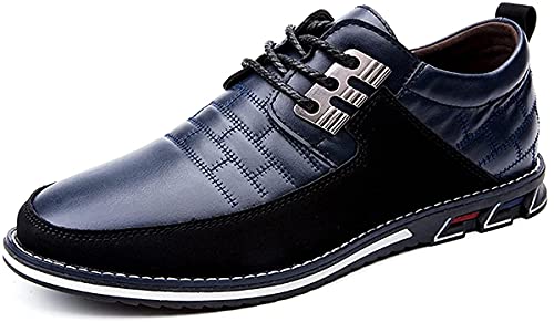 Asifn Herren Mokassins Herren Halbschuhe Klassischer Anzugschuhe Loafer Slipper Rutsch Atmungsaktive Weiche Outdoor （Blau,48 EU von Asifn